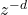 z^{-d}