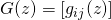 G(z)=[g_{ij}(z)]