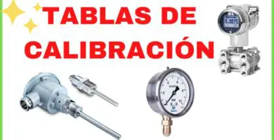Tablas de Calibración