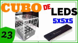 CUBO DE LEDS 5X5X5 con PIC